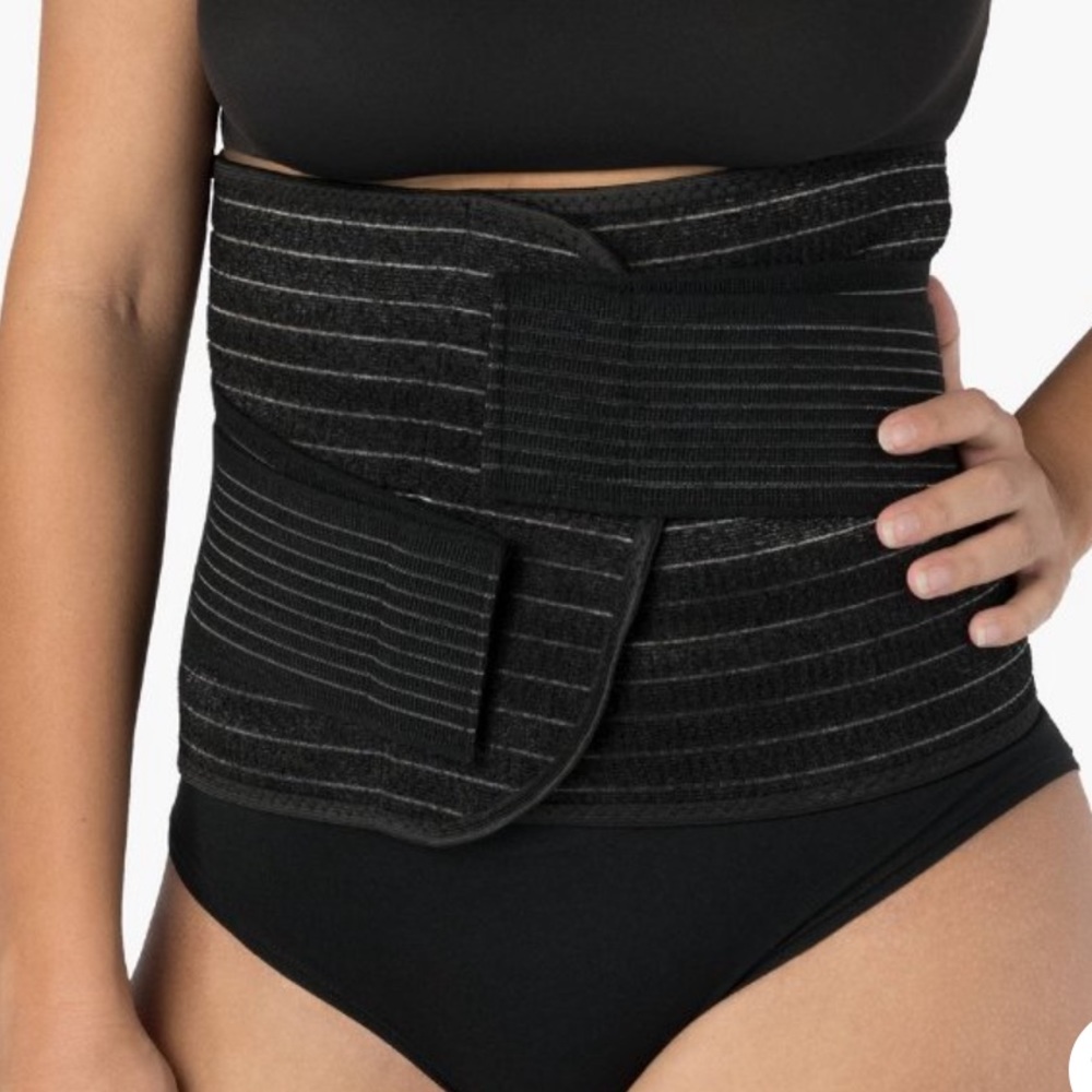 Upspring Shrinkx Postpartum Belly Wrap - Waist Trainer - Black L/XL